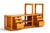 A beautifully crafted 1970s Danish solid teak hi-fi and record storage unit with a distinctive asymmetrical stepped...