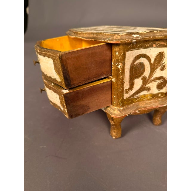Charming miniature Italian apprentice commode dating to circa 1890, crafted as an apprentice piece in the European...