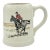 Vintage Paul Brown Equestrian Horseback Rider Ceramic Mug For Sale