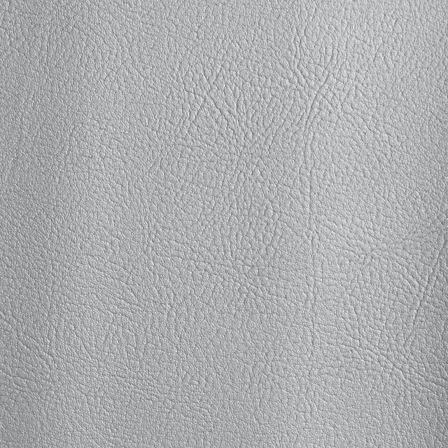 Schumacher Schumacher Vegan Leather Indoor/Outdoor Fabric In Silver Metallic For Sale - Image 4 of 5