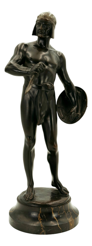 Bruno Zach, Gladiator Ready for Battle, 1930, Bronze