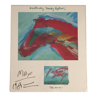 1981 Peter Max Kentucky Derby Festival Signed Poster For Sale