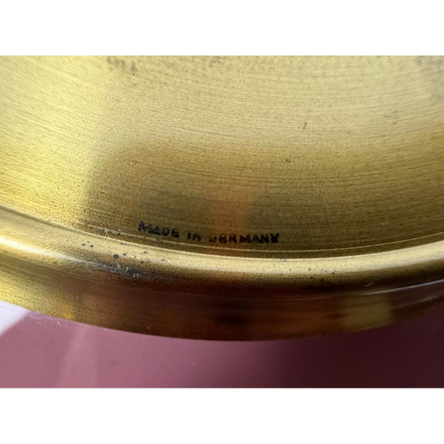 Mid-Century Modern Brass and Glass Wall Clock from Selva, 1980s For Sale - Image 6 of 11