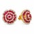 Gemstone Natural Ruby 11.37cts & Diamond 1.39cts Earring in 14k Gold For Sale - Image 7 of 8