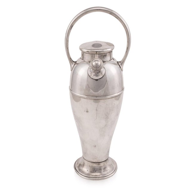 American Silver Plated Milk Churn Cocktail Shaker, 1940s For Sale - Image 7 of 12