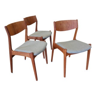 Danish Teak Dining Chairs by Henning Kjærnulf for Sorø Stolefabrik, 1960s For Sale