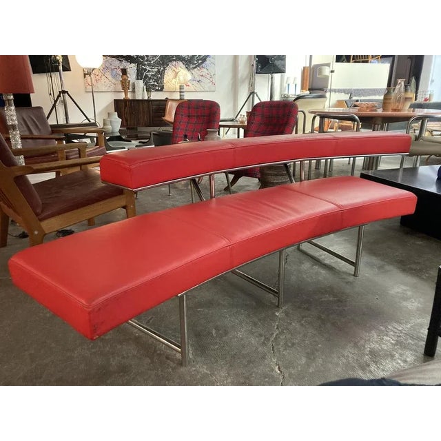 Famous design by Eileen Gray, 1929, never taken into production until this reissue. Frame chrome-plated tubular steel....