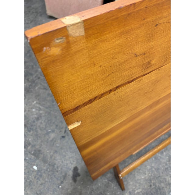 Vintage Oak and Birch Adjustable Drafting Table or Desk For Sale - Image 11 of 12