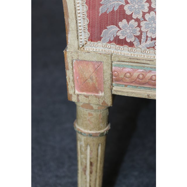 Exceptional Pair French Louis XVI Style Maison Jansen Attributed Bergere Chairs For Sale - Image 10 of 14