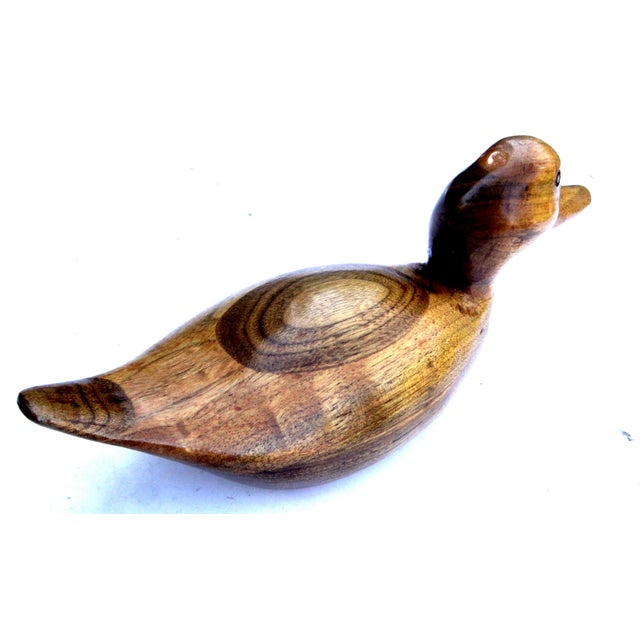 1984 Western Decoy Hand-Carved Signed Butternut Wooden "Ring Bill" Drake Duck For Sale In San Diego - Image 6 of 14