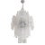 Italian Sputnik Murano Glass "Hammer Listelli" Chandelier For Sale