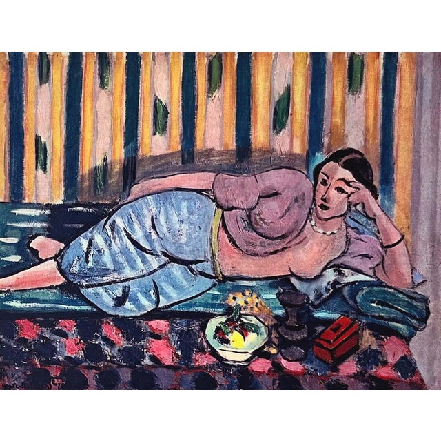 Impressionist 1940s Matisse 11 Odalisque Little Red Coffer Framed For Sale - Image 3 of 3