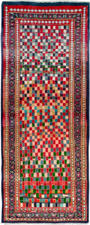 Vintage Persian Mahal Rug – Size: 2' 3" X 5'5"