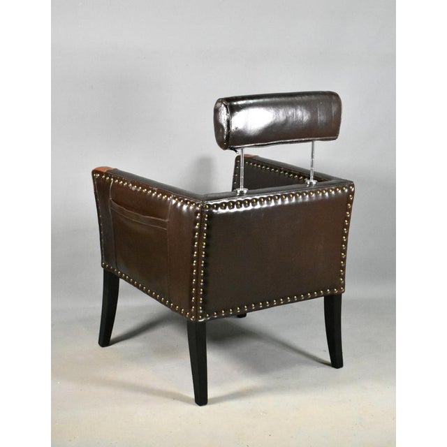 Mid-Century French Lounge Chair in Leatherette, 1960s For Sale - Image 6 of 15