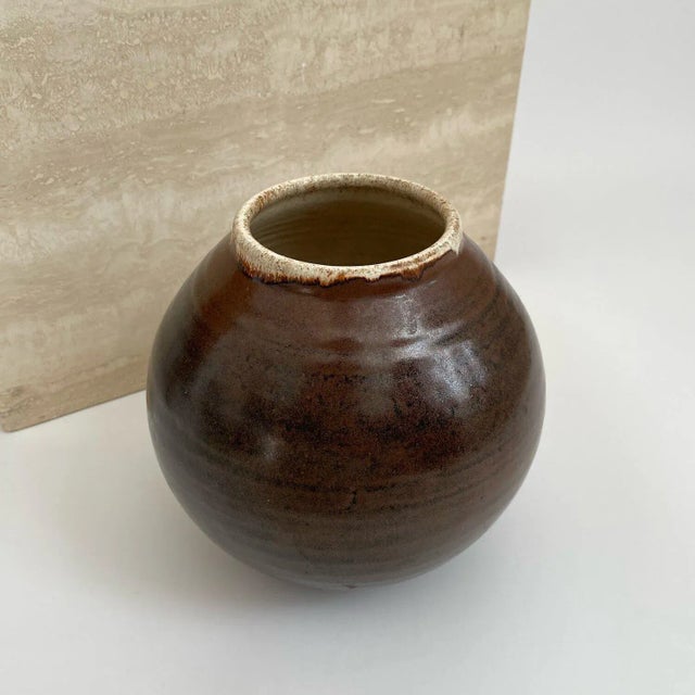 Brookhouse Pottery Rounded Base Vase / Vessel from David Frith Studio For Sale - Image 11 of 11