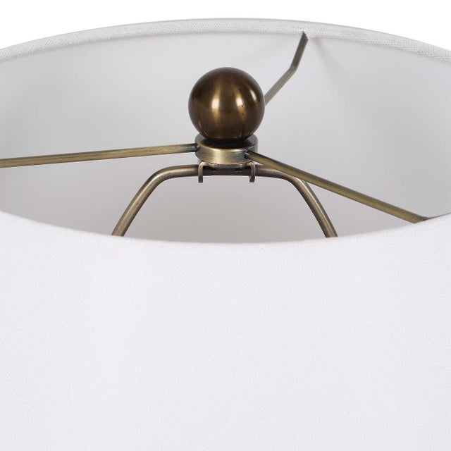 Irena White Sphere Table Lamp For Sale In Chicago - Image 6 of 7