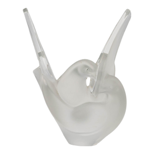 1950s Lalique Crystal Sylvie Vase