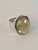 1990s Cushion Cut Lemon Quartz Sterling Ring, Size 8.25 For Sale - Image 4 of 9