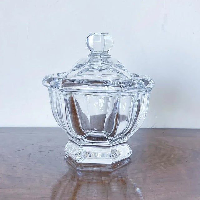 工芸品 baccarat Baccarat Crystal Liberty Bell Sulphide on Blue Faceted Glass
