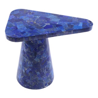 Lapis Lazuli Eros Accent Side Table For Sale