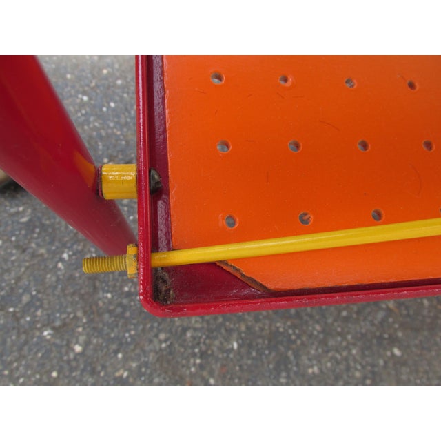 Vintage Modernist Style Painted Single Drawer Etagere Circa 1960 For Sale - Image 15 of 15