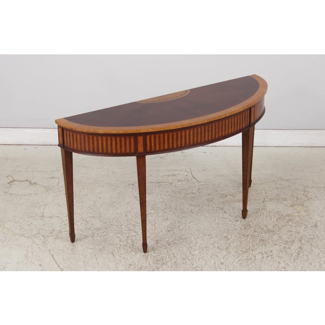 Age: Approx: 20 Years Old Details: Quality Construction Nice Inlay Work Throughout Tapering Legs w. Spade Feet Condition:...