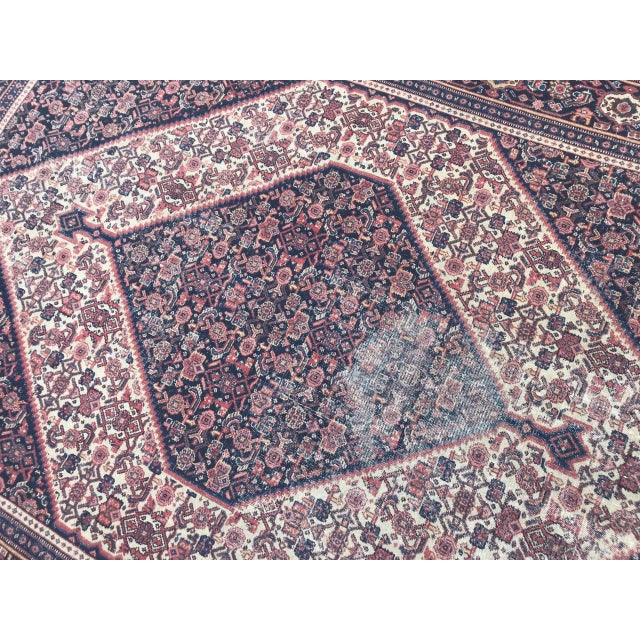 Antique Kurdish Seneh Rug For Sale - Image 6 of 10