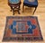 Textile 19th Century Caucasian Fachralo Kazak Prayer Area Rug, Persimmon & Blue, 3' x 4' For Sale - Image 7 of 15