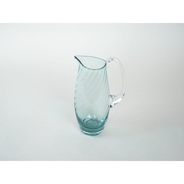 Italian Glass Jug, 1970s For Sale - Image 3 of 8