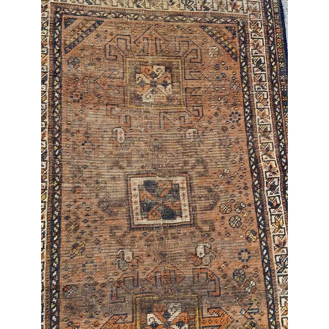 Antique Distressed Shiraz Rug, 1890s For Sale - Image 13 of 18