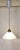 Metal Vintage Ceiling Lamp with Matte Ribbed Glass Shade on Brass Bracket, 1970s For Sale - Image 7 of 7