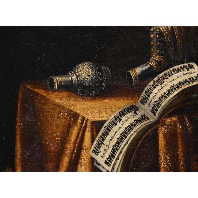 Francesco Noletti Detto Il Maltese, Still Life with Armor, 1640, Oil on Canvas, Framed For Sale - Image 10 of 16