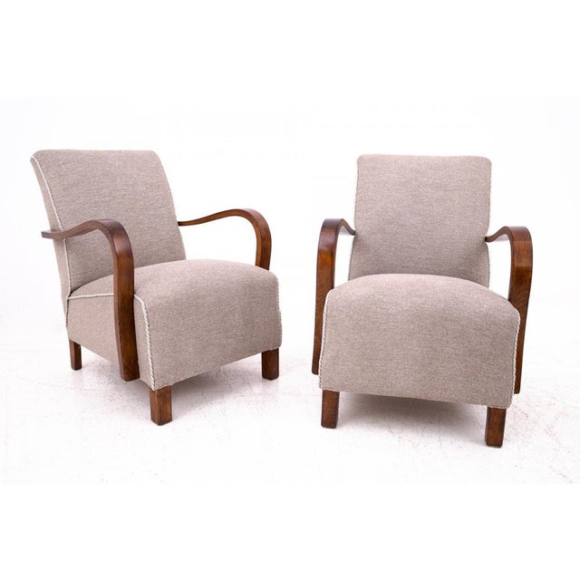 Art Deco Armchairs by J. Halabala, Czechoslovakia, 1960s, Set of 2 For Sale - Image 12 of 12