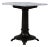 20th Century Belgian Cast Iron Bistro Table With White Marble Top For Sale