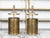 English Vintage English Brass and Glass Lamps with Openwork Motifs on Lucite - a Pair For Sale - Image 3 of 9