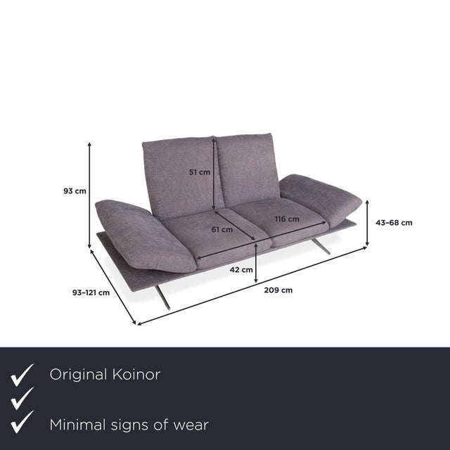 Koinor Francis: Floating Lightness. This sofa is the epitome of graceful design. The "Francis" model from the German...