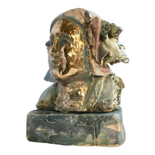"Athena" Abstract Porcelain Bust of by Coeleen Kiebert - For Sale