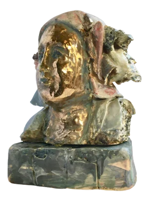 "Athena" Abstract Porcelain Bust of by Coeleen Kiebert
