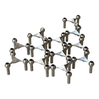 Nail Candleholders by Stoff for BMF, 1960s, Set of 12 For Sale