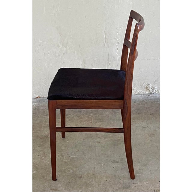 Vintage Danish Modern Rosewood Dining Chairs Attributed Arne Vodder — Set of Six For Sale - Image 9 of 10