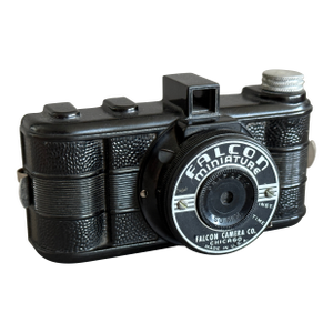 Vintage 1940s Falcon Miniature Art Deco Black Bakelite Camera