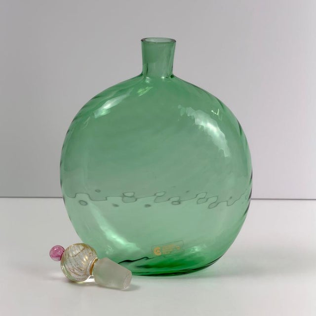 Metal Murano Glass Decanter by Maurizio Albarelli for Cenedese & Albarelli, 1970s For Sale - Image 7 of 10
