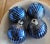 Vintage Mercury Glass and Mica Blue Christmas Ornaments - Box of 4 For Sale - Image 4 of 6