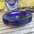 Vintage Cobalt Blue Glass Bowls & Salad Dishes- Set of 8 For Sale - Image 4 of 9
