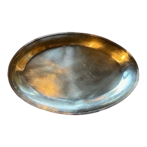 Large Plain Vintage Silverplate Serving Platter or Tray