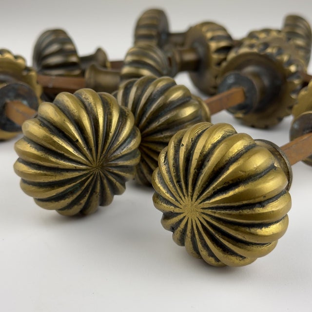 Antique Brass Doorknob, Italy, 1920s For Sale - Image 6 of 14