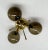 Fabio Ltd Trifoglio Polished Brass Smoky Globe Flush Mount by Fabio LTD For Sale - Image 4 of 9