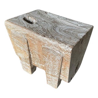 Andrianna Shamaris Minimalist Small Coffee Table or Side Table/Bench For Sale