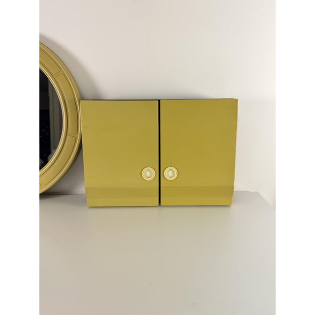 Bathroom Mirror and Cabinet, 1970s, Set of 2 For Sale - Image 10 of 11