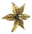 Brutalist Beligan Brass Metal Wall Ceiling Light from Willy Daro Belgium, 1970s For Sale